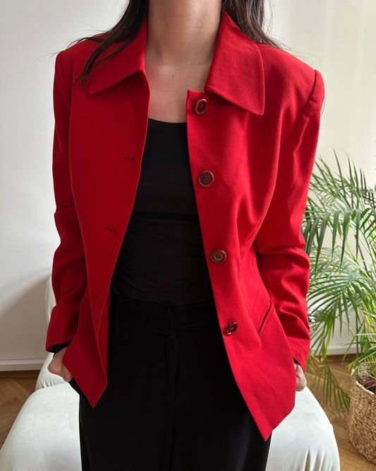 Czerwona marynarka wełniana Laurel
